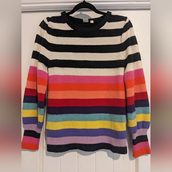 Gap Y2K Crazy Stripe Sweater Sz S - Picture 2 of 6